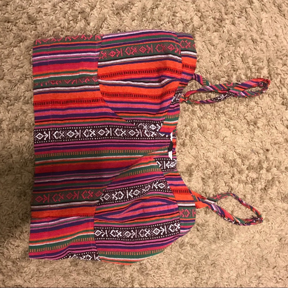 aztec printed crop top